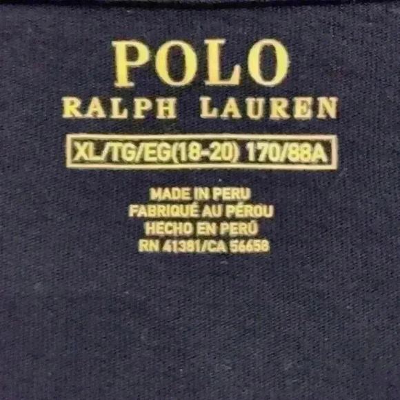 Polo Ralph Lauren Navy Blue Shirt Size XL - Picture 6 of 6